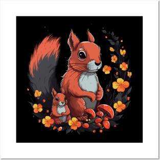 Squirrel Fathers Day Posters and Art